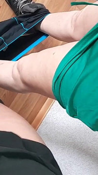 Three Female Students Gathered Together in an Empty Lecture Hall During a Break to Have Sex