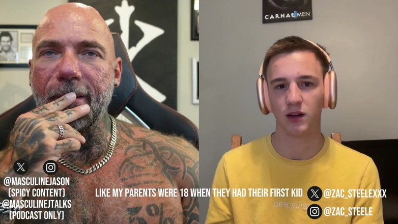 Raw and Uncensored with Masculine Jason: Pornohvězda zpověď - Zac Steele epizoda 190