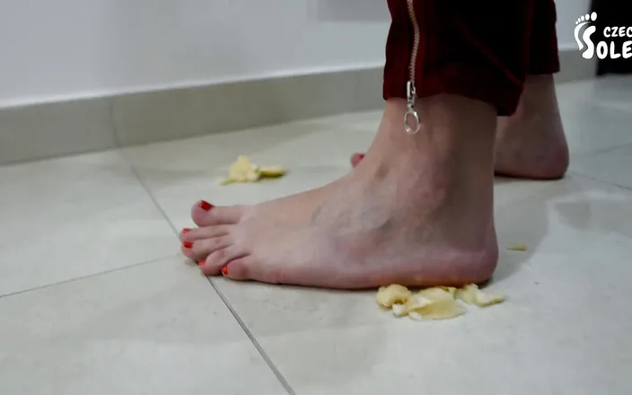 Czech Soles - foot fetish content: Fruit crushing and foot licking