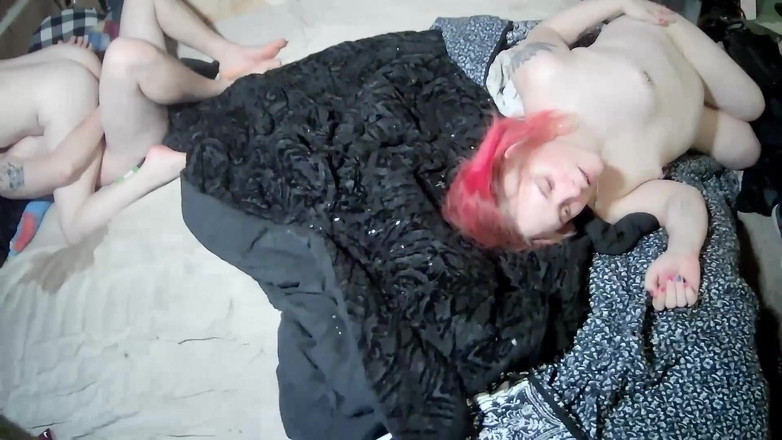 House of whorrors vault of darkness: Alicia Cream Transbian 3way Anal Fuck with Cis Couple XXX 23