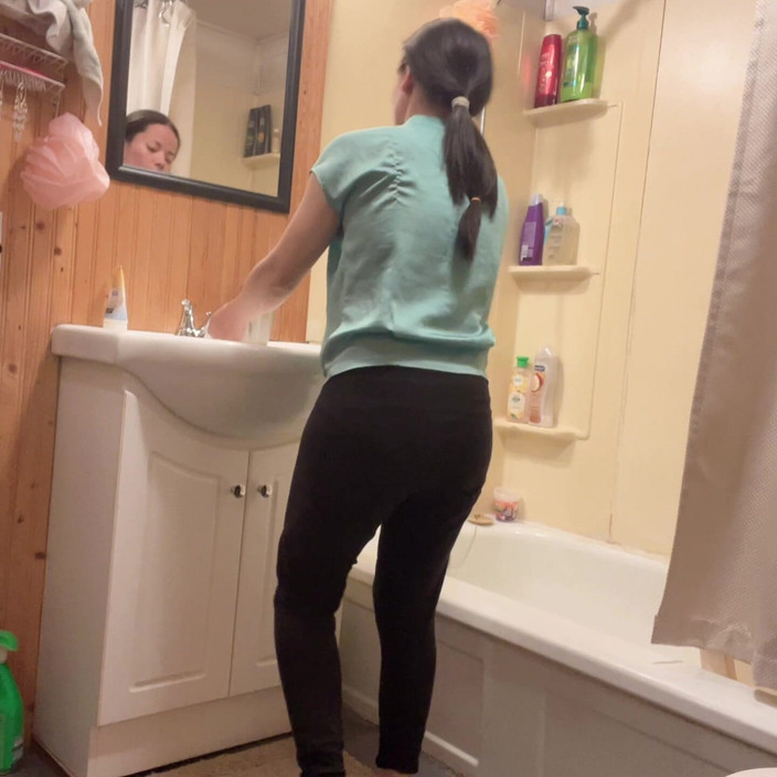 sweethanajapanese: Hana Clean Her Face Then Nake in the End