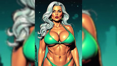 AI Porn: Ai Animace Silná babička škádlení