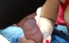 Verklig hemlagad bisex trekant med vår bästa älskare