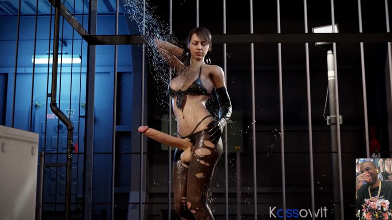 L6RD7BLU3 FUTA: Transgender tranquillo diventa culo duro mentre si fa una doccia,...