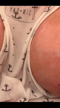 Oiled Big Tits under T-Shirt and get Orgasm putting All Vibrator in Pussy