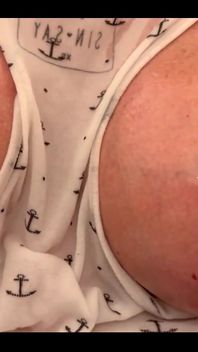 Oiled Big Tits under T-Shirt and get Orgasm putting All Vibrator in Pussy