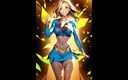 Cargh: Ai generierter cosplay supergirl sexy tanz