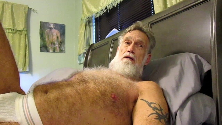Mr hairy gardener: Jockstrap Daddy