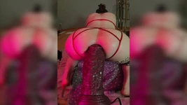 TS POV Giant Toy Fuck Machine