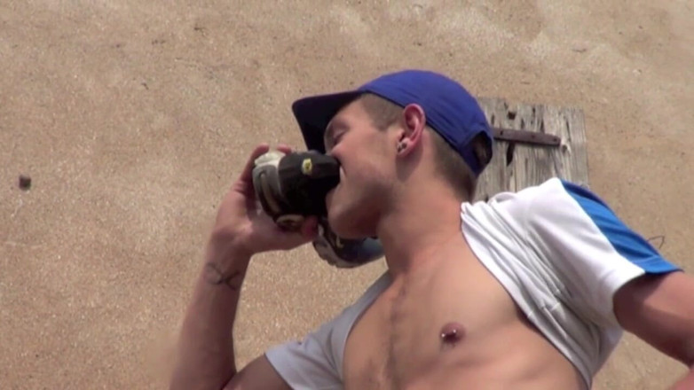 French dudes with big cocks: Asian ttwink fucked outdoor by romantik