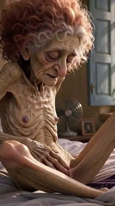YOUR BEST FANTASY: Very Old Widow Masturbates Her Wrinkled Pussy Alone and Craves...