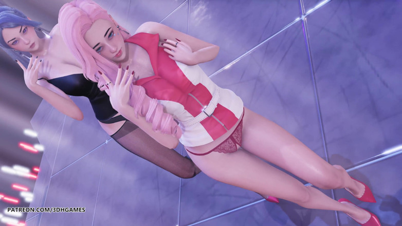 3D-Hentai Games: [MMD] T ara - BunnyStyle naked dance Ahri Kaisa Seraphine sexy...