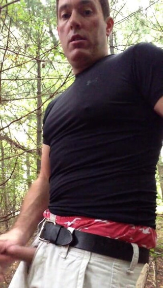 TJenner: Jerking off in the woods and POV cumming