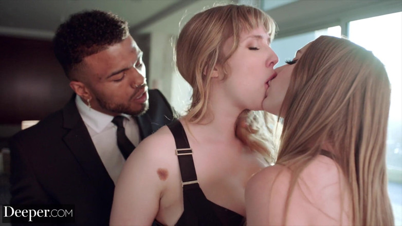 Deeper: Profondo. Laney & troy hanno un'intensa cosa a tre con lena...