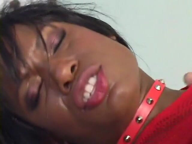 Fuck me Hard: Busty ebony brunette ask for both her dirty holes drilling