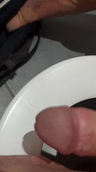 Wanking on the Toilet