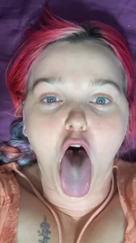 Long Tongue Swirling, Licking, Sucking at You