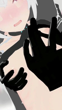 Azumaim Loki Hentai MMD 3D, couleur de cheveux blanc, édition Smixix