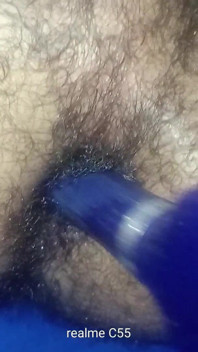 Fucking My Self with My Wife Hair Brush