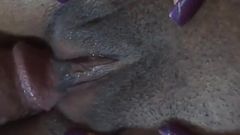 Chubby Ebony Bitch Sucks and Rides Her Bf&#039;s Hard Cock