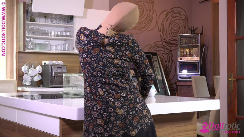Dollrotic: Multilayer Zentai Suits in Kitchen