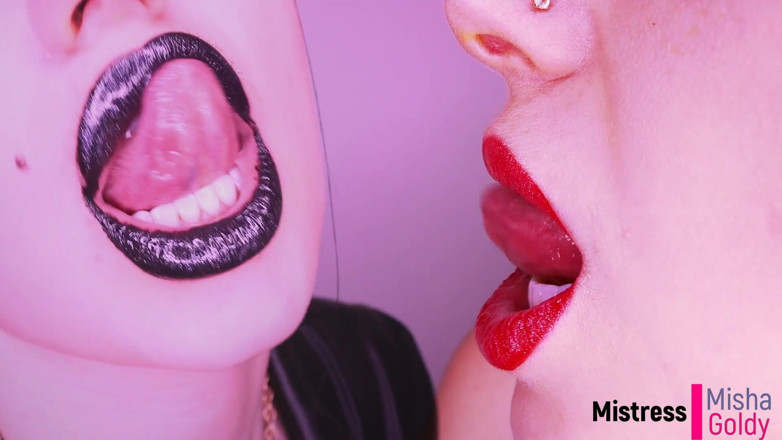 Goddess Misha Goldy: Séduction noire vs rouge, coaching masturbatoire