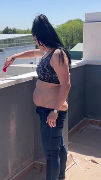 Amazing Buttcrack bemalt auf meinen dritten