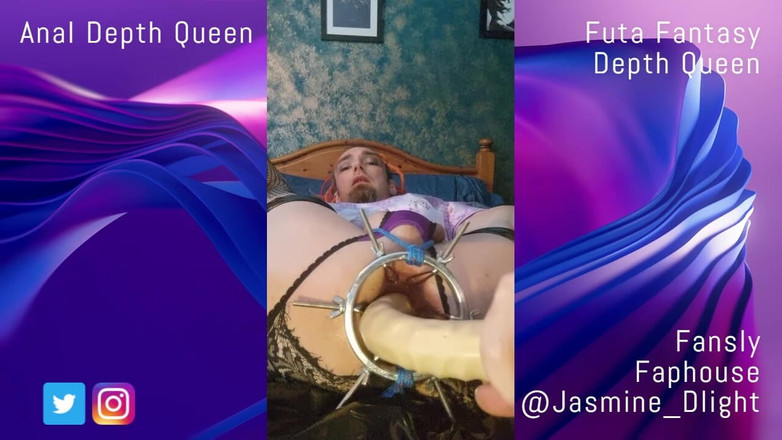 Jasmine Dlight - UK's most extreme anal porn star: Anální protahování a roztahování s dilatátorem - extrémní anální inzerce