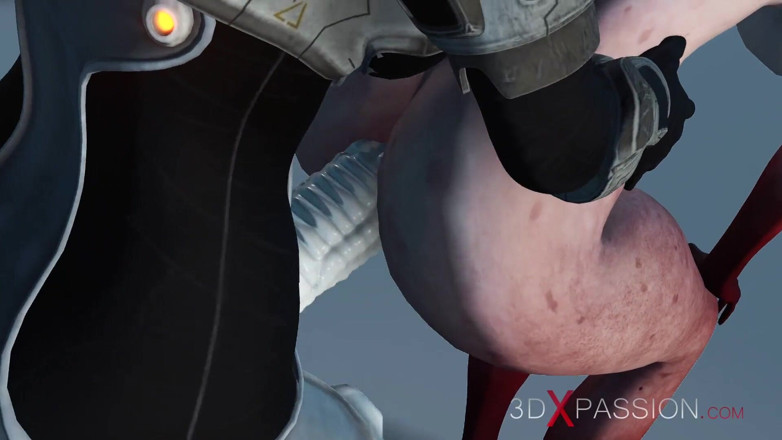 3dxpassion: La femmina aliena viene scopata duramente da un esploratore di...