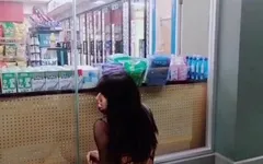 Woman Doing a Private Dance in Oxxo for Losing Bet