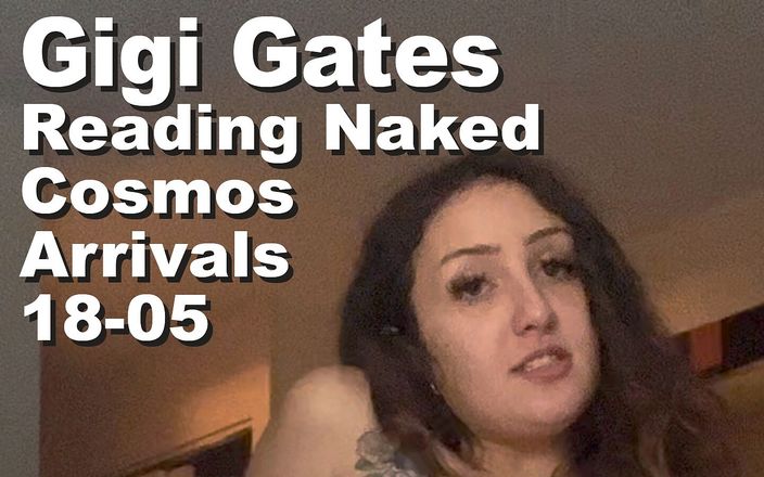 Cosmos naked readers: Gigi Gates läser naken Kosmos ankomster