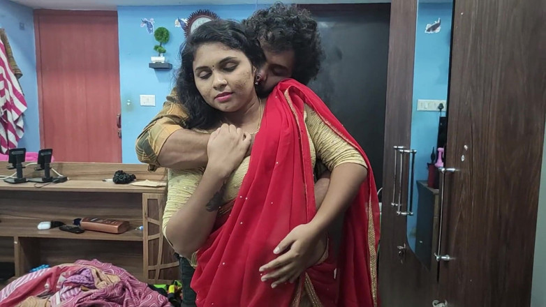 Vaigavarun45: Mallu Girl Hot Red Half Saree Romance and Sex with...