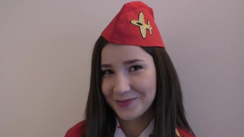FakeflightAgent: Russian Teen Air Hostess Cherry Creampied