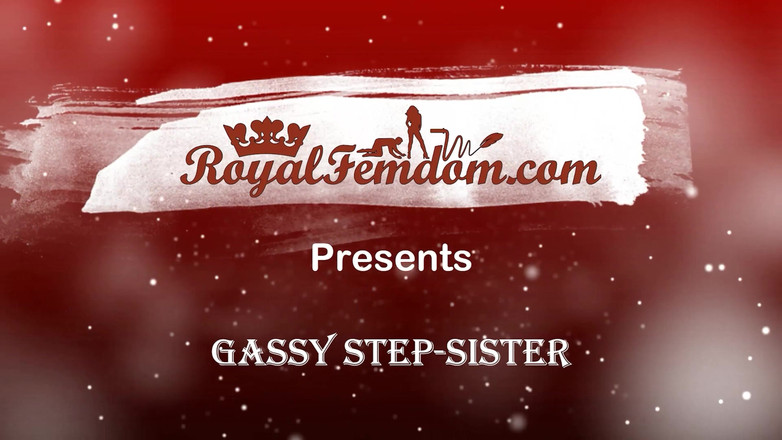 Royal Femdom: गैसी सौतेली बहन चेहरे पर बैठती और मुंह में पादती है 1