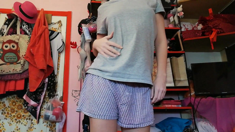 Cuteblonde666: Petite hairy teen striptease on cam