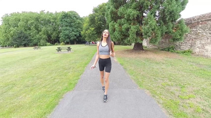 VR smokers HD-2D Videos Only: Kim Model - Walkabout
