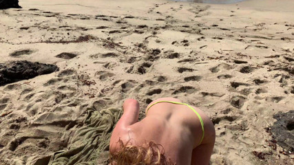 Erin Electra: Stepmom on Vacation Seduces Stepson on the Beach (pov)