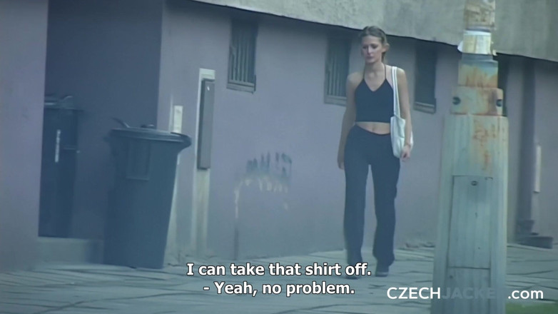 Czech Jacker: Séc jacker 1: bộ ngực trần truồng - cô ấy thích khoe hàng