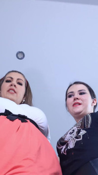 Giantess Friends with Huge Feet Size 45 and 42