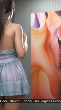 浮気する妻が大きな睾丸を求めている