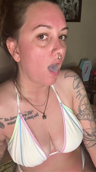 Chery Trees Smoking in a Bikini