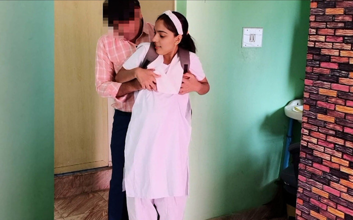 Hotdostt: Hot Indian Girl in Uniform Enjoys Her Boobs Sucking with...