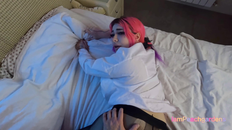 Peachgardens: My Stepsister Came Tired From Study and I Fucked Her...
