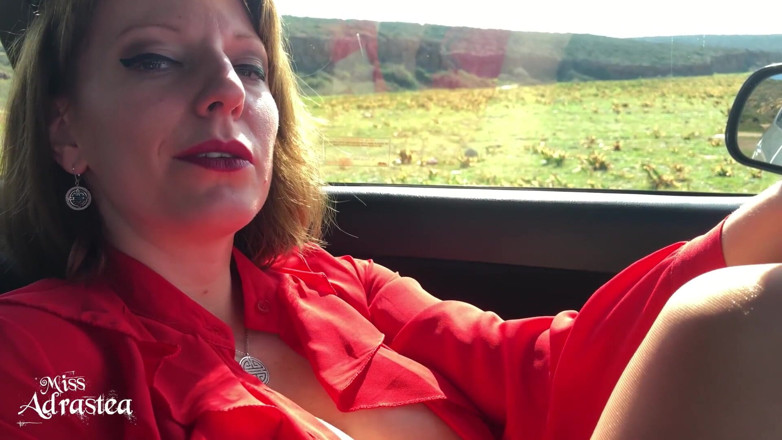 Miss Adrastea: My personal driver in chastity cage!