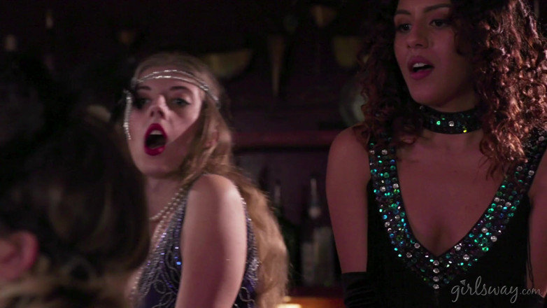 Girlsway: GIRLSWAY - Jenna Sativa Goes To A 20s-Themed Nightclub With Eliza Jane...