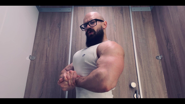 Mister Stone: Pec God. Listen to My Hard Breathing and Look at...