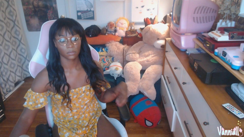 Vanniall: Ebony Trans Girl Next Door Vanniall Lifts Her Sundress to...