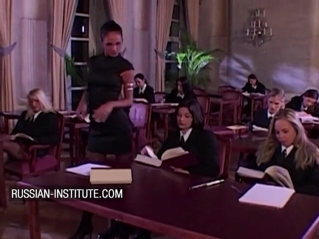 Russian Institute: Orgy and double penetration at the women institute