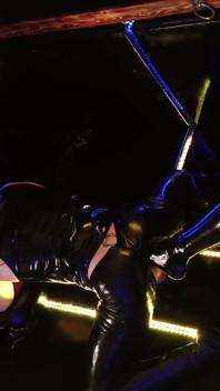 Latex foot fisting