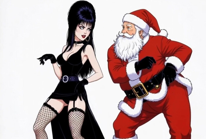 Octopussy Lovers Club: Krampus menyumbat palam punggung ke Elvira, puan dari pantat kegelapan,...